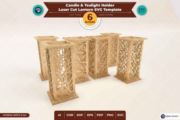 Candle & Tealight Holder Set of 6