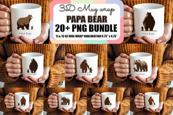 Celebrating Dad with Creativity: A Guide to the Papa Bear Father’s Day Mug Wrap Bundle