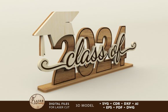 Class of 2024 Graduation Laser Cut File: Crafting Personalized Keepsakes with Precision