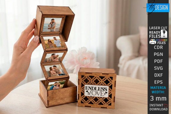 Crafting Memories: A Guide to the Wooden Love Photo Memory Box Laser Cut Design