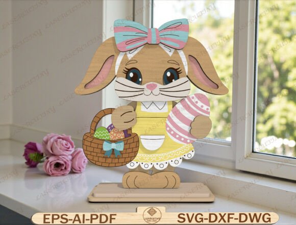 Crafting Spring Magic: Girl Easter Bunny Laser File
