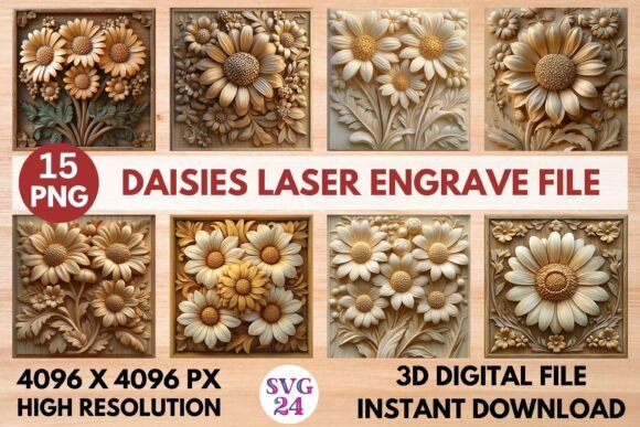 Daisies Laser Engrave File: Elevating Precision in Digital Crafting