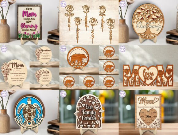 Evaluating the Mother s Day Laser Cut File Bundle SVG for Crafters