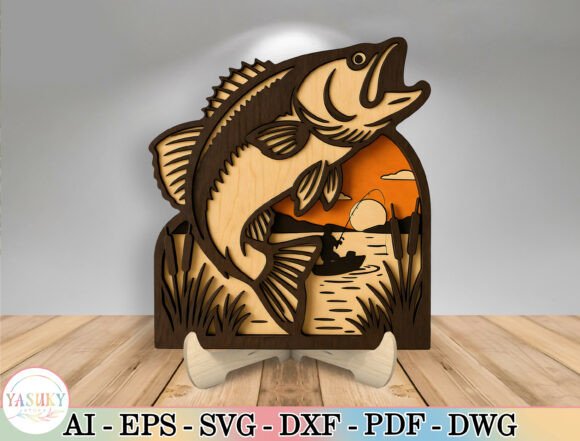 Layered Bass Fishing Laser Cut File SVG: A Guide to Precision and Presentation