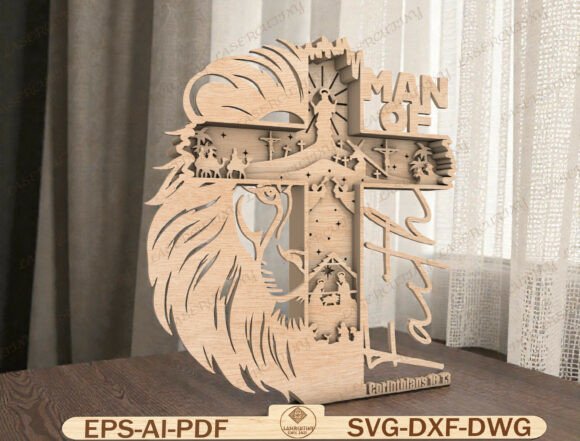 Man of God Cross Laser Cut File: A Guide to Creating Meaningful Faith-Based Décor