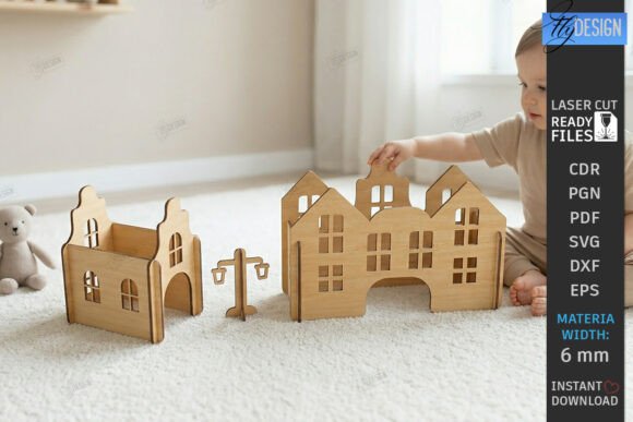 Mastering the Montessori Toy Town Laser Cut Play Set for Precision and Play
