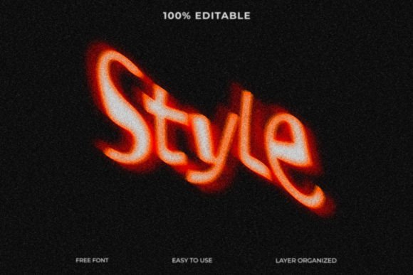 Mastering Visual Impact with Style Blurry Text Effect Style PSD