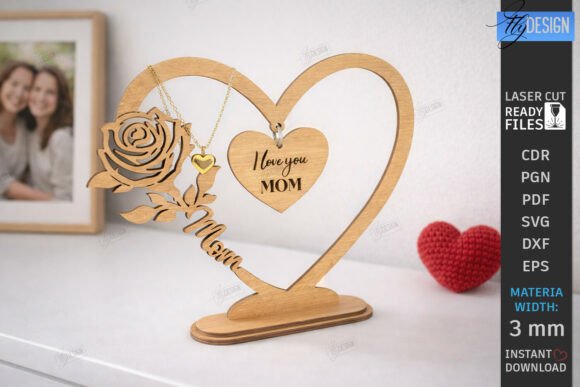 Mother’s Day Hanging Heart Laser Cut Guide
