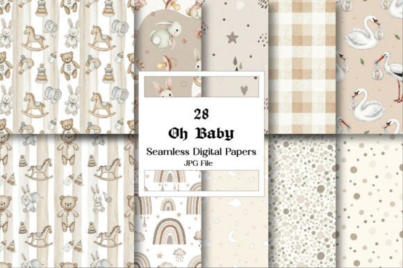 Oh Baby Digital Paper: The Versatile Asset for Modern Crafters and Designers