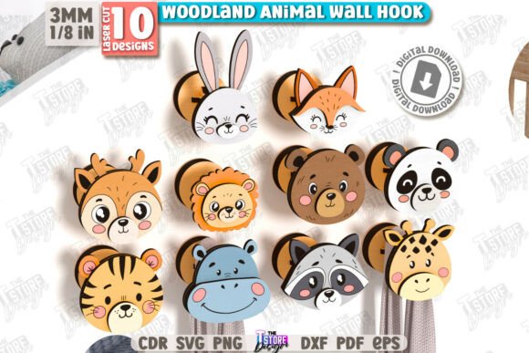 Strategic Design and Production: Leveraging the Woodland Wall Hooks Laser Cut Bundle for Small Business Growth